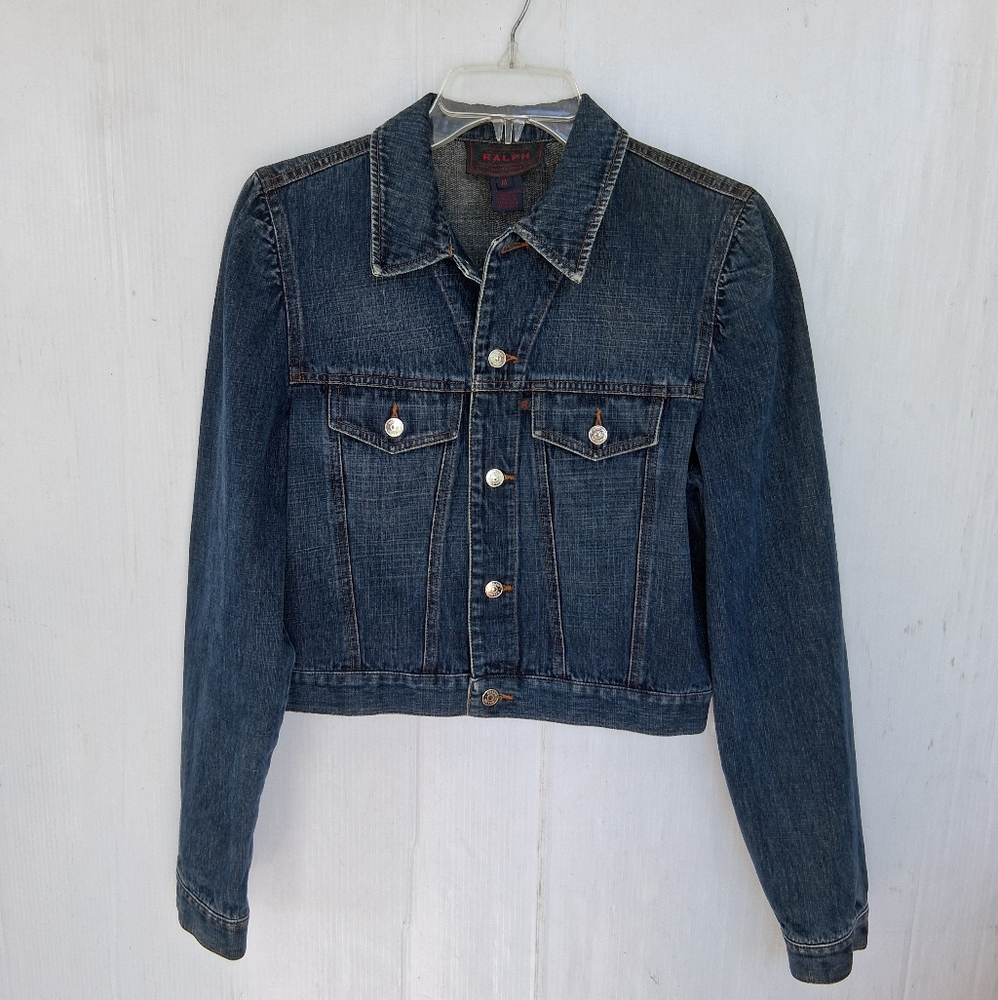 Ralph Lauren Jeans Jacket Boys Size M Blue